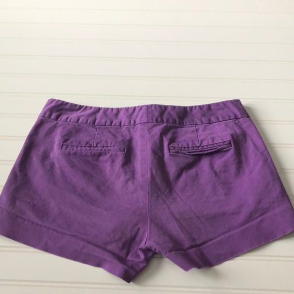 J. Crew Purple Cotton Shorts - Picture 3 of 4